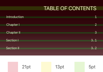 Table of Contents